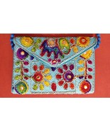 Ethnic Indian Sling Bag, Embroidered Ladies Party Bag, Shoulder bag, Han... - £31.69 GBP