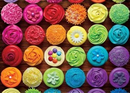 Cupcake Rainbow 1000 Piece Jigsaw Puzzle Eurographics New - £18.73 GBP