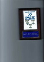 Tampa Bay Lightning Plaque Stanley Cup Champions 3-TIME Champs Hockey Nhl - £3.93 GBP