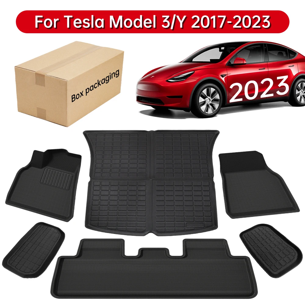 YZ Past Tesla Model 3 Y Highland Floor Mat Bagage Mat 2017 to 2024 Vier - £233.71 GBP+