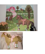 Oopsy Daisy Pretty Horses Canvas Wall Art 21&quot; x 21&quot; Barn Ponies &amp; Horse ... - $69.99