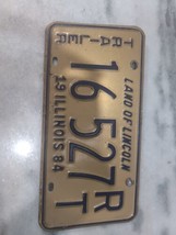 Vintage 1984 Illinois &quot;Land Of Lincoln&quot; Trailer License Plate 16527 RT Expired - £10.28 GBP