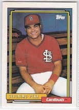 M) 1992 Topps Baseball Trading Card - Geronimo Pena #166 - $1.97