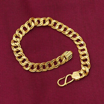 22 Karat Stamp Solid Gold 20cm Beaded Bracelets Women Gift Beautiful Jewelry - £1,260.60 GBP