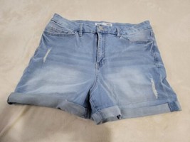 Ymi 11/30 curvy fit ultra high blue jean shorts - £7.57 GBP