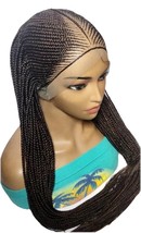 Brown Cornrow Braids Full Lace With Baby Hair Wig Lemonade Braided Wig F... - $118.80