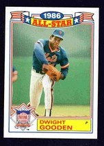 New York Mets Dwight Gooden 1987 Topps Glossy All Star Insert #10 nr mt ! - $0.50