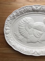 Vintage White Himark/Chesapeake Oval Turkey Serving Platter image 2