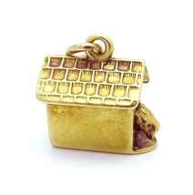 Vintage 1930s 14K Yellow Gold Scottie Dog in Doghouse Charm - £238.70 GBP