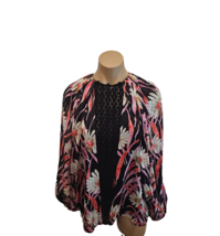 GIAMBATTISTA VALLI Black Silk Blouse with Knitting Down the Front - Size 42 - $489.99