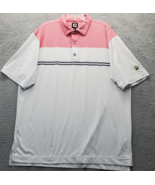 FJ Golf Polo Shirt Mens 2XL Multi Performance Stretch High Low Slit Cres... - $24.36