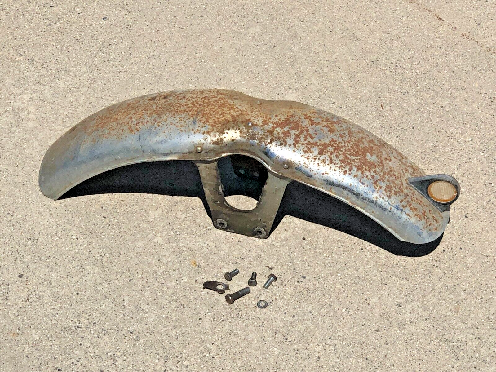 Very Rare Front Fender with OEM Reflector 1969 69 Honda CL350 K1 CL 350 - $123.74