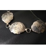 Vintage Western Style .925 Sterling Silver Taxco Linked Waist Belt - 36&quot; in - $369.26 CAD
