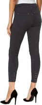 HUE Womens Activewear Original Denim Laced Up Skimmer Leggings, Medium - $39.60