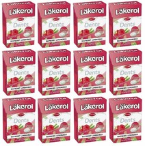 Läkerol Dents Raspberry Lemongrass Swedish Xylitol Candies 85g * 12 pack 36 oz - £54.48 GBP