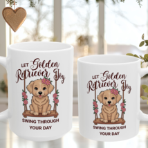 Golden retriever joy swing mugs mockup thumb200