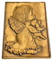 Brooch Angel Pin Wendell August Forge Collectible Solid Bronze Signed Jewelry - £22.22 GBP