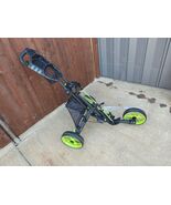 Caddytek Caddylite EZ Three Wheel Golf Push Cart Green/Black Foldable - $118.75