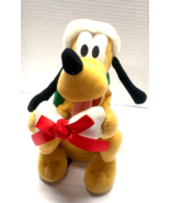 Disney Pluto With Christmas Present Light and Barks Plush 8" Figure - €17,19 EUR