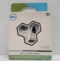 Dell 31 Genuine Ink Black MYVXX New Single Use Standard Capacity Print C... - £35.59 GBP