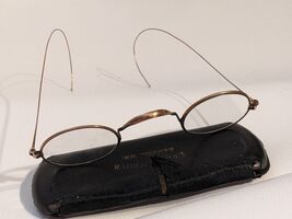 Antique J K O Co Gold Filled Oval Lens Scroll Bridge Wire Edge Framed Gl... - $75.89