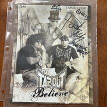 Tapout Signed 8x10 Wrestling Photo Punkass, Skrape, &amp; Mask Autograph - $170.25