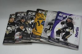 Pittsburgh Penguins Hielo Tiempo Juego Programa Lote De 6 - £40.06 GBP