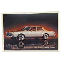 Postcard 1980 Chevy Caprice Classic Sedan Dealer Promotion Automobile Ch... - £5.40 GBP