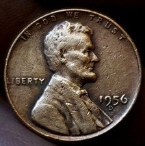 1956 D Wheat Penny Lincoln Cent .. Ddo - £5.45 GBP