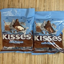 Hershey&#39;s Kisses MILKLICIOUS Creamy Chocolate Milk Candy 4.2oz - Set of 2 Bags - £14.95 GBP