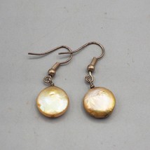 Silver Tone Abalone Dangle Earrings Jewelry - £19.90 GBP