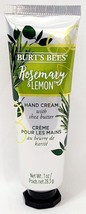 Burt&#39;s Bee&#39;s ROSEMARY &amp; LEMON Hand Cream Shea Butter Natural 1 oz/28.3g ... - $12.99