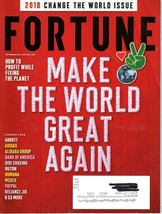 Fortune Magazine September 2018 Change the World Issue  Make the World G... - £5.76 GBP