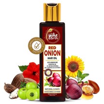 The Indie Earth Red Onion Hair Oil 200 Ml - Anti Hair Loss &amp; Hair Growth - £15.67 GBP