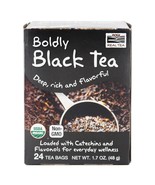 NOW Foods Organic Boldly Black Tea, 24 Tea Bags - $11.45 CAD