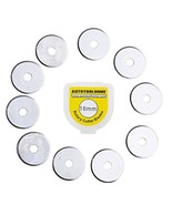 18Mm Rotary Cutter Blades 10 Pack Replacement Rotary Blades Cutting Fabr... - £13.31 GBP
