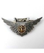 Vintage Pin WW2 US Navy Vanguard .925 Aircrew Wings w/ 10k Gold Anchor &amp;... - £89.26 GBP