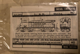 Vintage Model Train Decals 61-75 Diesel Switcher - $7.91