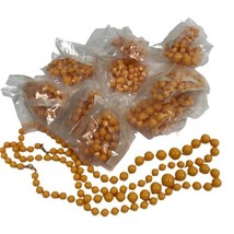 Vtg Necklace Lot Yellow Plastic Bead Retro Boho Hong Kong 11 piece deadstock - £19.34 GBP