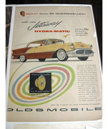 Vintage Oldsmobile Color Advertisement - 1956 Oldsmobile Super 88 Holida... - £10.16 GBP