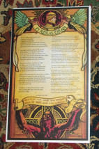 Neil Gaiman IN REILIG ORAN First edition Broadside Poem Tony Harris Illustrated - £86.77 GBP