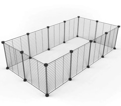 Tespo Pet Playpen, Small Animal Portable Metal Wire Cage (12 Panel) 332 AW - £22.71 GBP