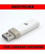 Wireless Headset USB Dongle Transceiver RDA0023 White For CORSAIR VIRTUOSO - £15.78 GBP