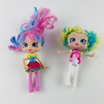 Shopkins Shoppies Girls Kids Pretend Play Colorful Hair Outfits Toy Dolls Lot - £8.41 GBP