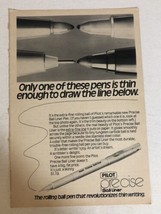 1982 Pilot Rolling Ball Pen Vintage Print Ad  pa31 - $7.91