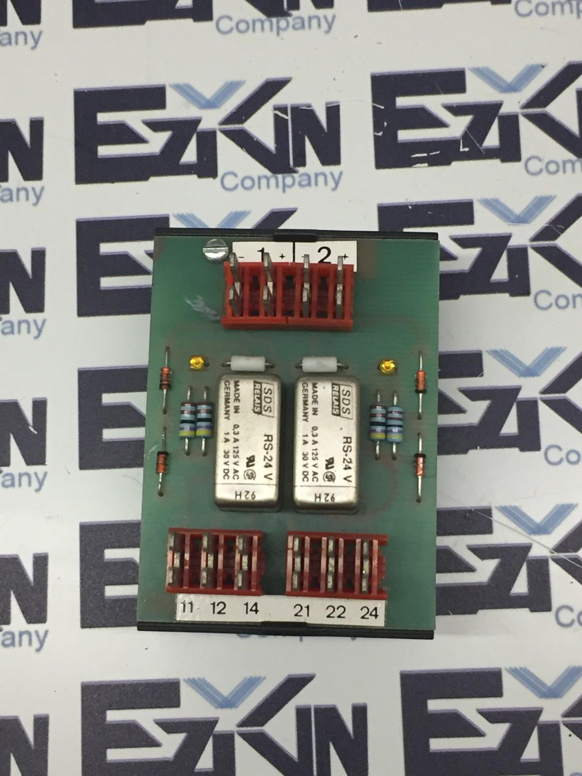 SDS 744.10727 2-Relay Board, 24VDC Coil 125VAC/30VDC  - $20.50
