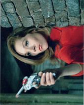 The Avengers TV series Diana Rigg in red jacket pointing gun 8x10 photo - £7.47 GBP