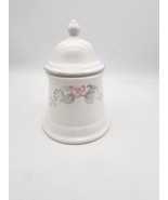 Pfaltzgraff Sugar Canister . 6 In Tall Adorned With Pink And Sliver Flowers - $26.02 CAD