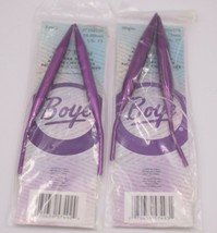 2 Wrights Boye 29-Inch Aluminum Circular Knitting Needles size 15 and 17  - £13.15 GBP