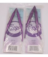 2 Wrights Boye 29-Inch Aluminum Circular Knitting Needles size 15 and 17  - $23.00 CAD